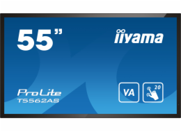 iiyama ProLite T5562AS-B1 - 55" Třída úhlopříčky (54.6" zobrazitelný) displej LCD s LED podsvícením - interaktivní digital signage - s dotyková obrazovka (multi touch) - Android - 4K UHD (2160p) 3840 