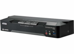 ATEN 2-Port 4K DisplayPort Dual Display Mini-Matrix Boundless KVM Switch