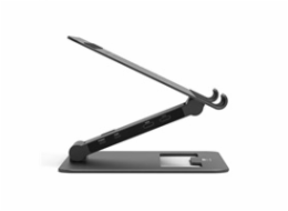 Port Connect 901108DOCK-EU PORT CONNECT 2v1 Dokovací stanice s nastavitelným stojanem pro NB, USB-C, 2x4K, černá