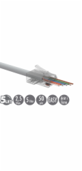 SOLARIX Univerzální EASY konektor RJ45 CAT5E UTP 8p8c na drát i licnu, 100ks SXRJ45-5E-UTP-EASY Univerzální EASY konektor RJ45 CAT5E UTP 8p8c na drát i licnu, 100ks