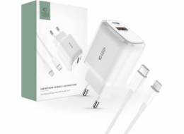 Tech-Protect Tech-Protect C20W 2-port síťové nabíječky PD20W/QC3.0 + Lightning Cable White
