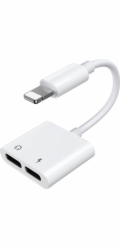 USB Joyroom S -Y104 Lightning Adapter - Lightning X2 White (6956116718985)