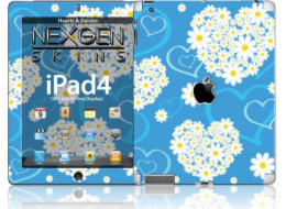 Skins Nexgen Skins Nexgen - Sada vzhledů pouzdra s 3D efektem Ipad 2/3/4 (srdce a sedmikrásky 3d)