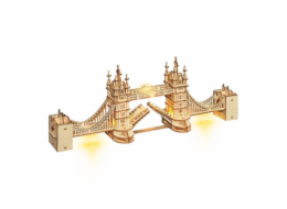 RoboTime dřevěné 3D puzzle most Tower Bridge svítící