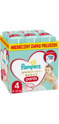 PAMPERS PANES PANS PREMIUM PARES 4, 9-15 KG, 114 PC.
