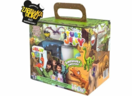 TUBAN Tubi Jelly set 6 barev + malé akvárium - Dinosauři