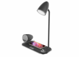 Tellur Nostalgia Wireless Desk Charger, Bluetooth Speaker, Desk Lamp black