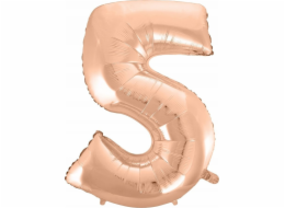 Godan Plastic Balloon 5 růžový gold 92 cm