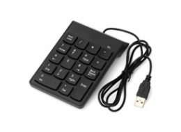 GEMBIRD numerická klávesnice KPD-U-03, USB, černá