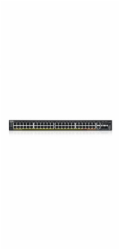 Zyxel XGS2220-54HP, L3 Access Switch, 600W PoE, 40xPoE+/10xPoE++, 48x1G RJ45 2x10mG RJ45, 4x10G SFP+ Uplink, incl. 1 yr