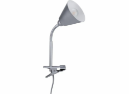 Lampy stolní lampy Paulmann s Vitis E14 Clip Grey Flexibilní spínač ramene na kabelovém kabelu 1,50 m