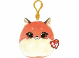 Klíčenka TY Mascot TY Squish-a-Boos ROXIE - růžová liška 8,5cm 39560