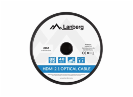 Lanberg CA-HDMI-30FB-0200-BK optical cable HDMI M/M 20m v2.1 8K AOC