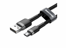 Kabel Baseus Cafule 2,4A 1m Micro USB (šedý/černý)