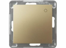 Ospel světelný spínač Impression zlatá metalíza (LP-5Y/m/28)