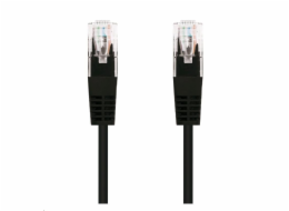 C-Tech CB-PP5-025BK patch, Cat5e, UTP, 0,25m, černý C-TECH kabel patchcord Cat5e, UTP, černá, 0,25m
