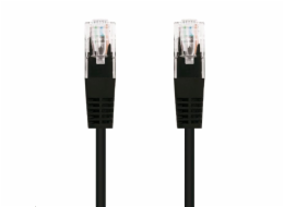C-TECH kabel patchcord Cat5e, UTP, černý, 1m