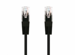 C-TECH kabel patchcord Cat5e, UTP, černý, 5m