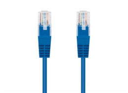 C-TECH kabel patchcord Cat5e, UTP, modrý, 0,25m