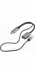 Gembird A-HDMIM-DPF-02 video cable adapter 0.1 m HDMI Type A (Standard) DisplayPort Black