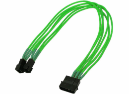 Nanoxia Molex – 3kolíkový x2, 0,3 m, zelený (NX42A30NG)