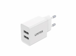 UNTIEK CHARGER 2X USB-A 12W WHITE P1113A-EU