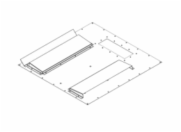 Triton Redukce pro montáž klimatizace X1, X2 800x1000,1200 na šířku rozv. II. RAL7035