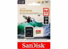 SanDisk microSDXC           64GB Extreme A2 C10 V30 UHS-I U3