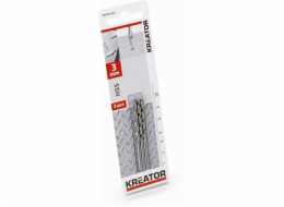 Kreator KRT010105 3ks HSS vrták do kovu