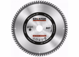 Pilový kotouč Kreator KRT020428 - na dřevo 254mm, 80T 