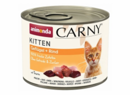 Animonda ANIMONDA Carny Kitten příchuť: hovězí a krůtí srdce 200g