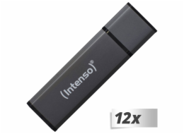 12x1 Intenso Alu Line        4GB USB Stick 2.0 anthrazit