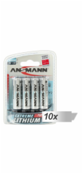 10x4 Ansmann Extreme Lithium Mignon AA LR 6
