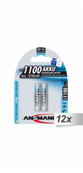 12x2 Ansmann NiMH Akku 1100 Micro AAA 1050 mAh