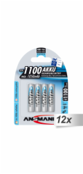 12x4 Ansmann NiMH Akku 1100 Micro AAA 1050 mAh