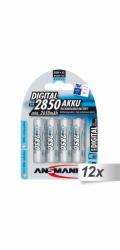 12x4 Ansmann NiMH Akku 2850 Mignon AA 2650 mAh DIGITAL