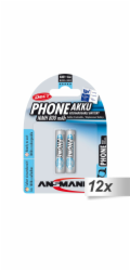 12x2 Ansmann maxE NiMH Akku Micro AAA 800 mAh DECT PHONE