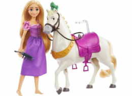 Mattel Disney Princezna Rapunzel & Maximus, figurka na hraní