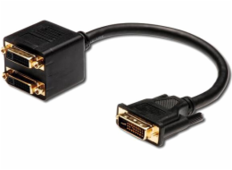 RR Adapter DVI-D  M na  2x DVI F