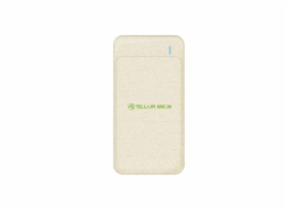 Tellur PD103 Green Power Bank 10000mAh, 2xQC3.0 + PD 18W cream