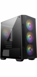 MSI MAG FORGE M100A computer case Micro Tower Black Transparent