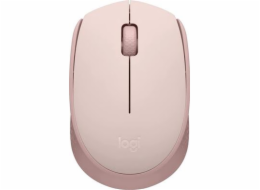 Logitech M171 - Myš - pravák a levák - optický - 3 tlačítka - bezdrátový - 2.4 GHz - bezdrátový přijímač USB - růžová