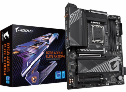 GIGABYTE MB Sc LGA1700 B760 AORUS ELITE AX DDR4, Intel B760, 4xDDR4, 1xDP, 1xHDMI, WI-FI