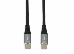 iBOX IKUTC USB-C kabel 60W 1m Černý