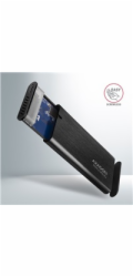 AXAGON EEM2-SB2, USB-C 3.2 Gen 2 - M.2 NVMe & SATA SSD kovový RAW box, bezšroubkový, černý