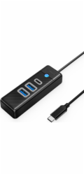 Orico Adaptér Hub Station/Replicator USB-C na 2x USB 3.0 + USB-C Orico, 5 Gbps, 0,15 m (černá)