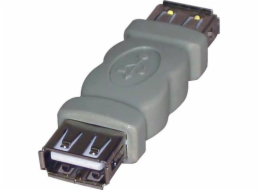 USB adaptér Logo konektor, USB A (2.0) F-USB A (2.0) F, 0, šedý, Logo - 68041