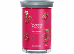 Svíčka ve skleněném válci Yankee Candle, Červená malina, 567 g