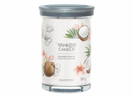 Svíčka ve skleněném válci Yankee Candle, Kokosová pláž, 567 g
