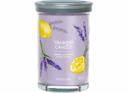 Svíčka ve skleněném válci Yankee Candle, Citrón a levandule, 567 g